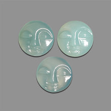 Handcarved Paraiba Chalcedony Moonfaces Lot-4876 | Gemstone for sale