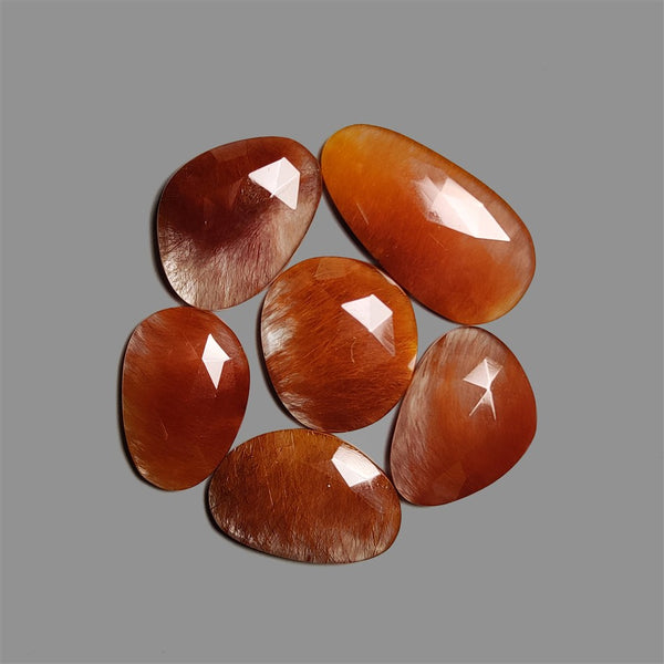 Rose Cut Rabbit Hair Rutilated Quartz Lot-4850 | Gemstone for sale