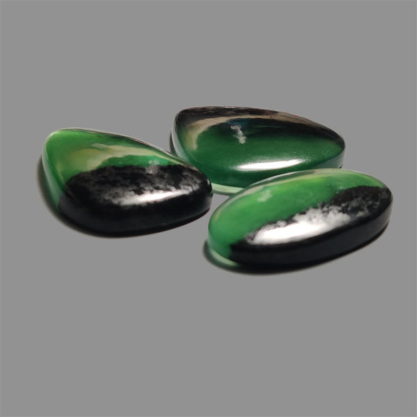 Bi-color Gemmy Serpentine Cabochons Lot