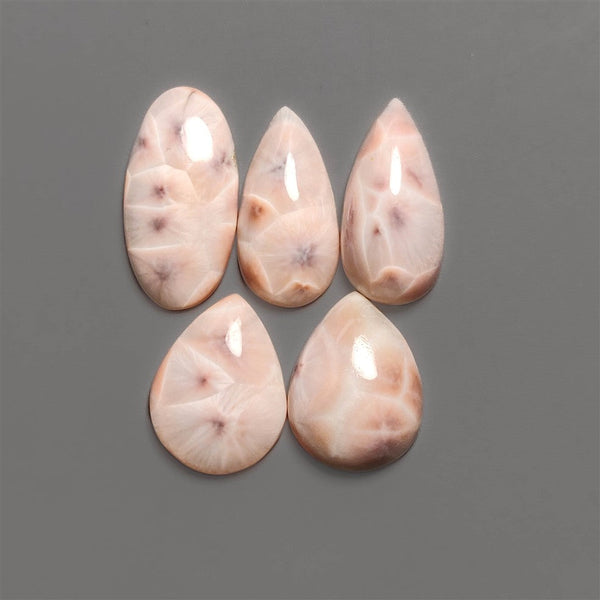 AAA Pink Larimar Cabochons Lot (Aka Natrolite )