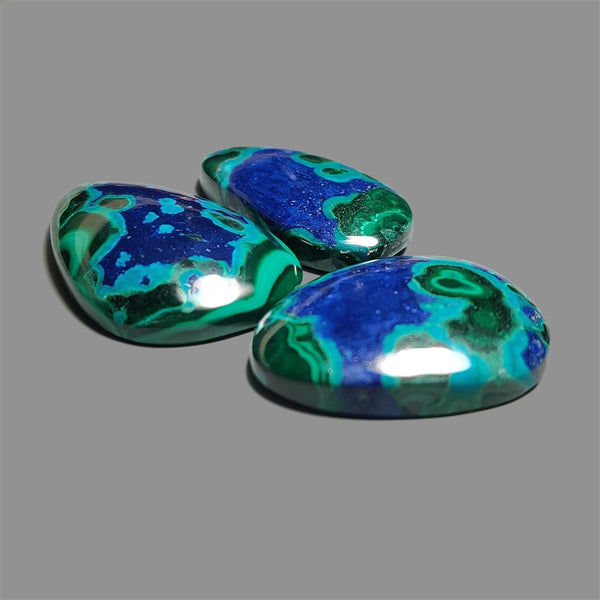 Chrysocolla Azurite Malachite Cabochons Lot
