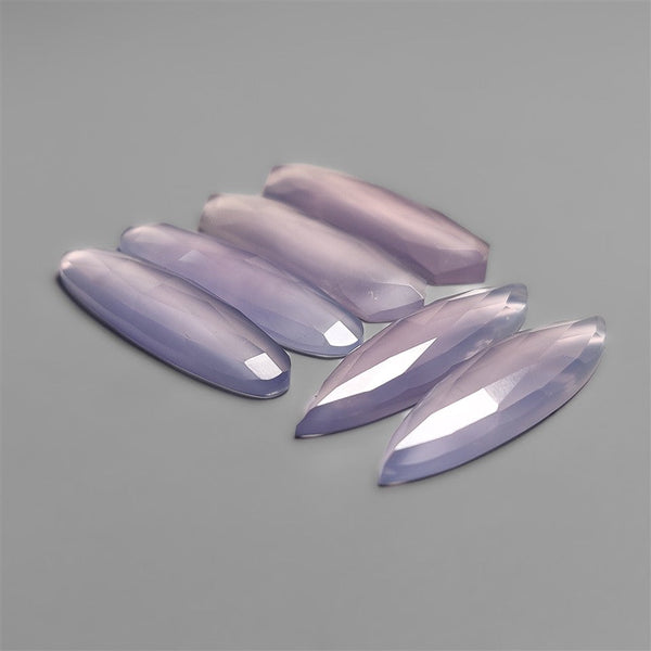 Rose Cut Lavender Chalcedony Lot