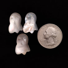 Himalayan Quartz And Mother Of Pearl Ghost Carvings Lot