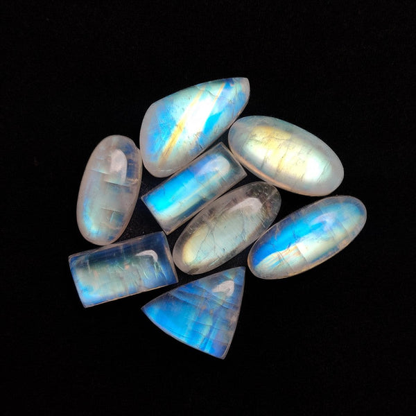 Rainbow Moonstone Cabochons Lot