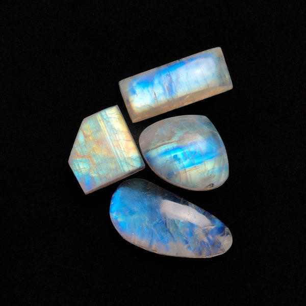 Rainbow Moonstone Cabochons Lot
