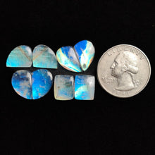 Rainbow Moonstone Pairs Lot