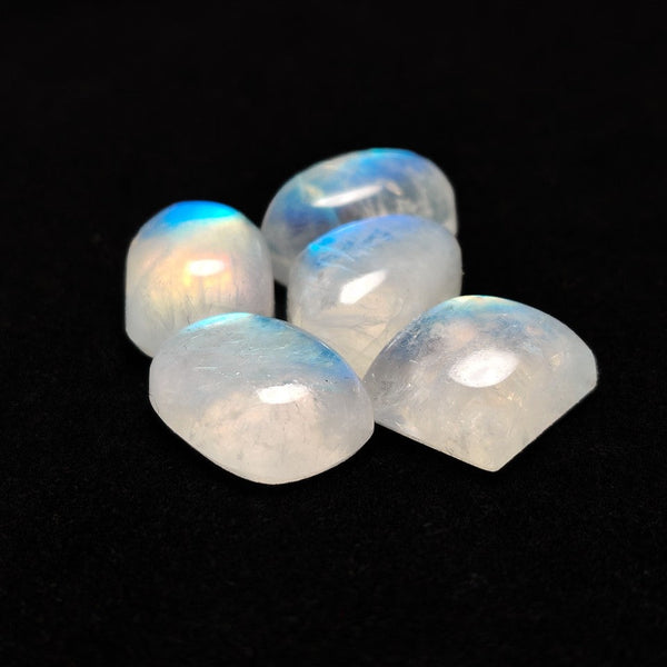 Rainbow Moonstone Cabochons Lot