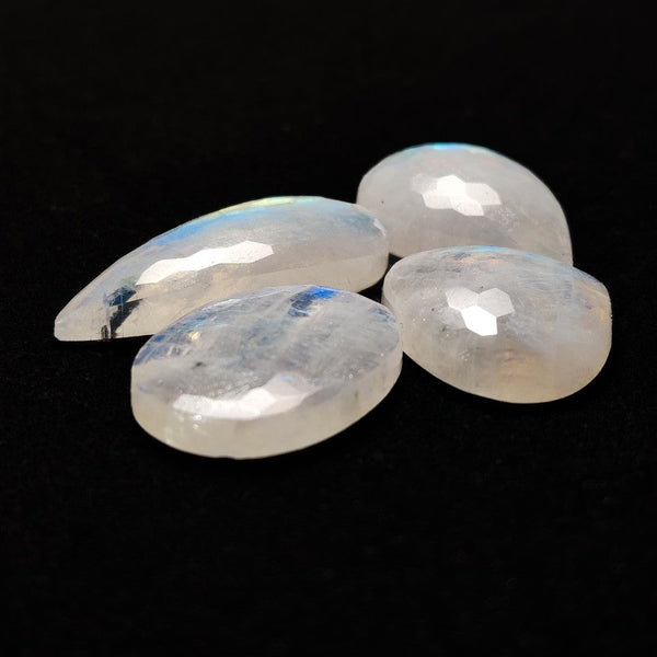 Honeycomb Cut Rainbow Moonstones Lot