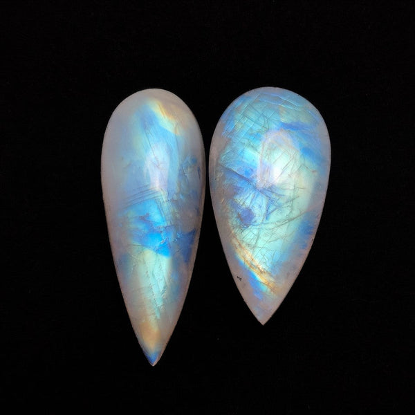 Rainbow Moonstone Cabochons Lot