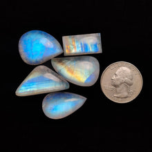 Rainbow Moonstone Cabochons Lot