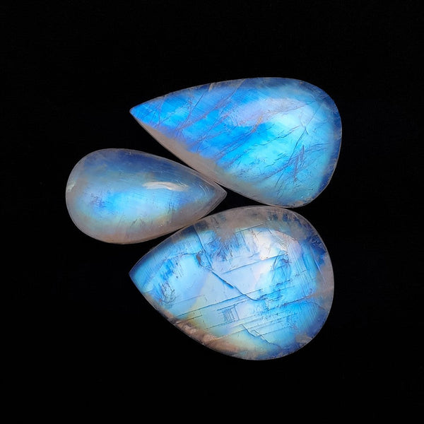 Rainbow Moonstone Cabochons Lot