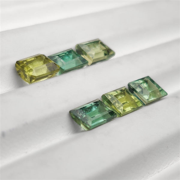 Faceted Fine Green Apatites Lot