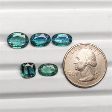 Faceted Rare Bicolor Blue-Green Kyanites Lot