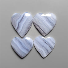Blue Lace Agate Hearts Lot