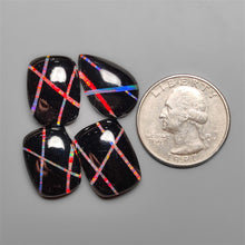 Bello Opal Inlay In Black Onyx Doublets Lot