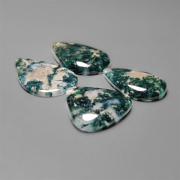 Moss Agate Cabochons Lot
