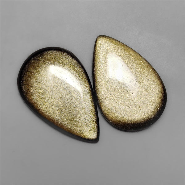 Silversheen Obsidian Cabochons Lot