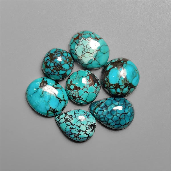 Hubei Turquoise Cabochons Lot