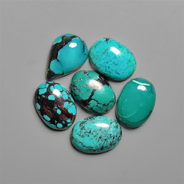 Hubei Turquoise Cabochons Lot