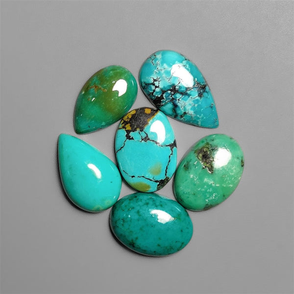 Hubei Turquoise Cabochons Lot