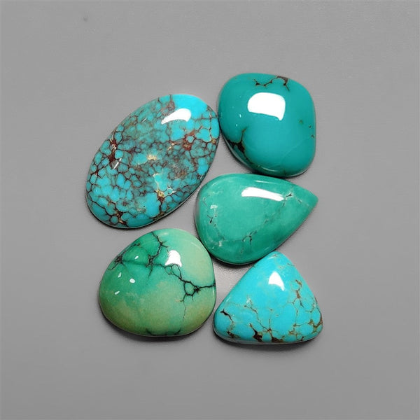 Hubei Turquoise Cabochons Lot