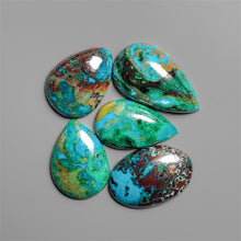 Peruvian Chrysocolla Cabochons Lot