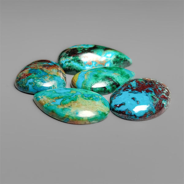 Peruvian Chrysocolla Cabochons Lot