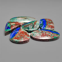 Morenci Azurite Malachite in Matrix Cabochons Lot