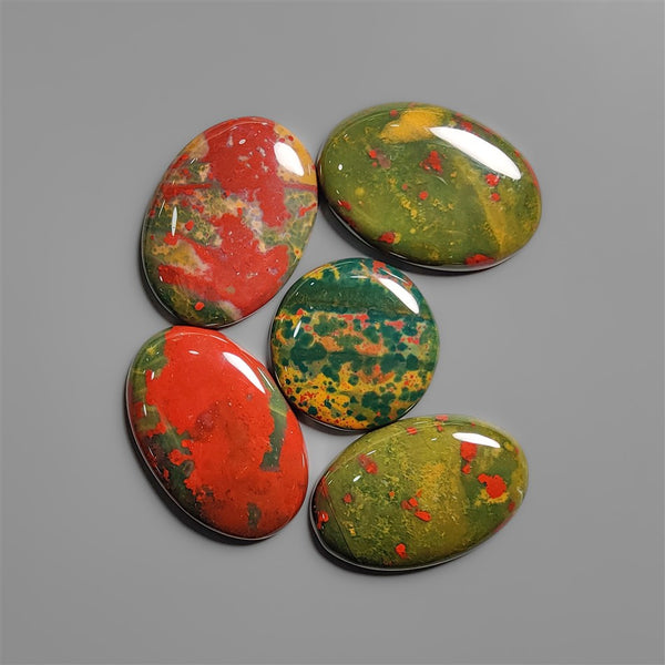 Bloodstone Cabochons Lot