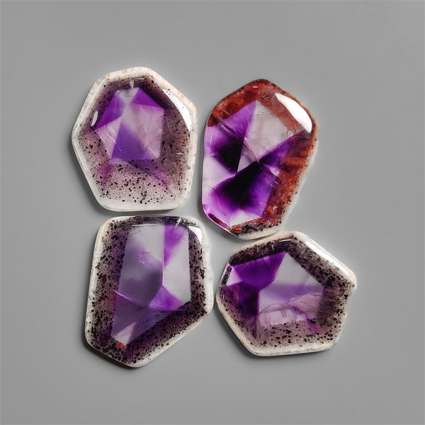 Trapiche Amethyst Slice Lot