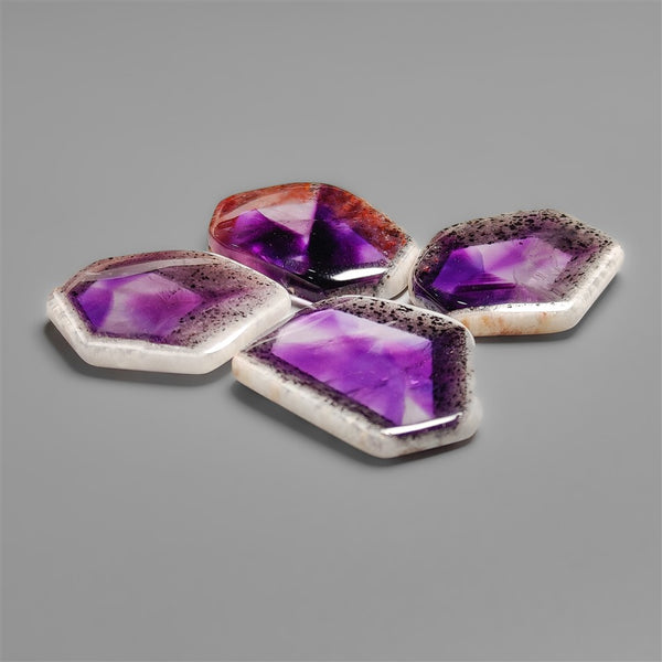 Trapiche Amethyst Slice Lot
