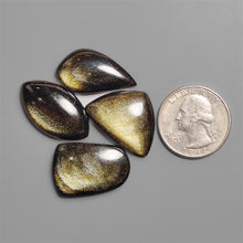 Goldensheen Obsidian Cabochons Lot