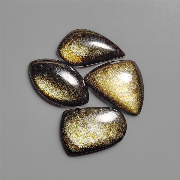 Goldensheen Obsidian Cabochons Lot