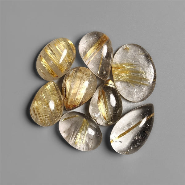 AAA Golden Rutilated Quartz Cabochons Lot