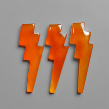 Carnelian Aagte Lightning Bolts Lot