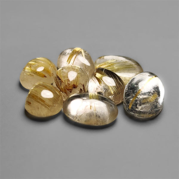 AAA Golden Rutilated Quartz Cabochons Lot