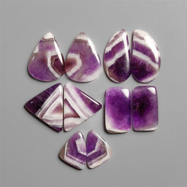Chevron Amethyst Pairs Lot