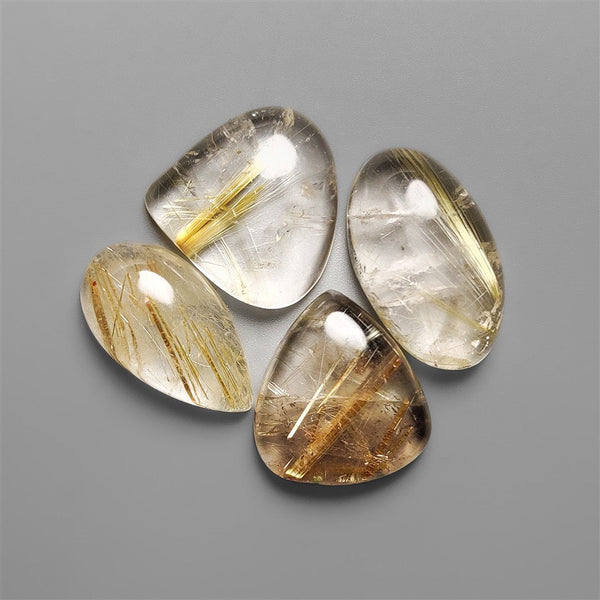 AAA Golden Rutilated Quartz Cabochons Lot