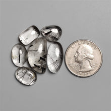 Black Tourmaline In Quartz Cabochons Lot