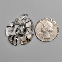 Black Tourmaline In Quartz Cabochons Lot