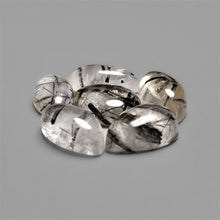 Black Tourmaline In Quartz Cabochons Lot