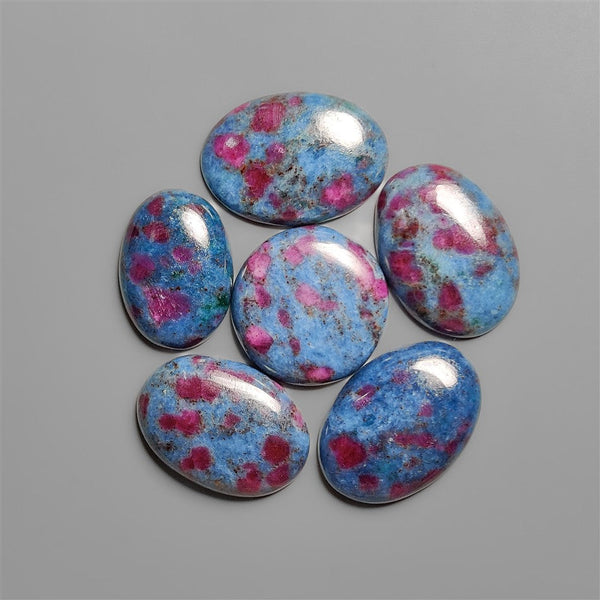 Ruby In Kyanite Cabochons Lot