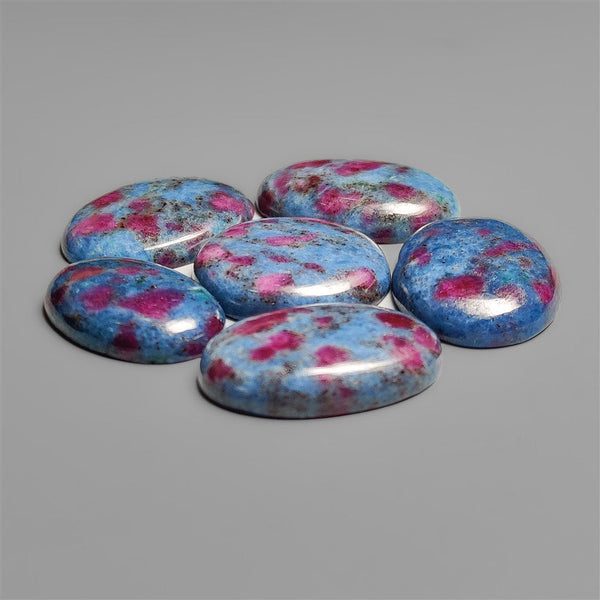 Ruby In Kyanite Cabochons Lot