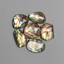 Rose Cut Himalayan Quartz And Abalone Shell Doublets Lot