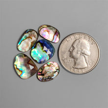 Rose Cut Himalayan Quartz And Abalone Shell Doublets Lot