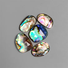 Rose Cut Himalayan Quartz And Abalone Shell Doublets Lot