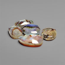 Rose Cut Himalayan Quartz And Abalone Shell Doublets Lot
