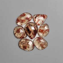 Rose Cut Garnet In Quartz Lot