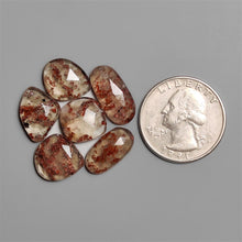 Rose Cut Garnet In Quartz Lot