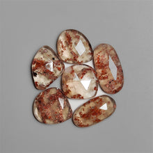 Rose Cut Garnet In Quartz Lot